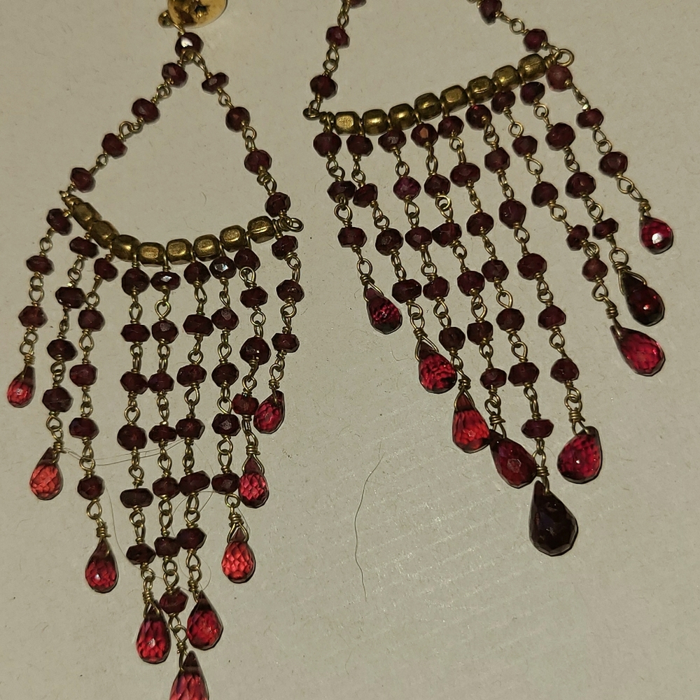 Giuseppe Perez Collection Garnet Earrings